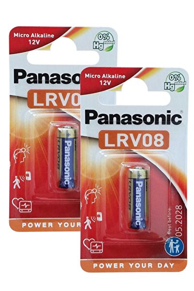 PANASONIC Set 2 Baterii 23A, A23, LRV08, 12V,