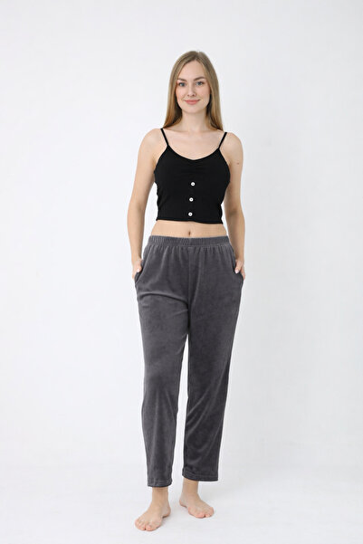 NETLY Women's Soft Velvet Winter Sweatpants with Pockets (Altinay)