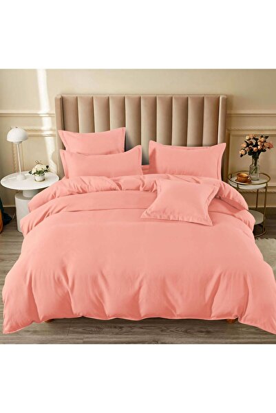 CumparaMisim Double bed linen with Stretchy, Finet, 6 pieces, Salmon