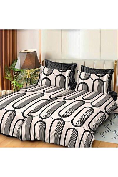 CumparaMisim Lenjerie de pat cu 2 cearsafuri pt. pilota, 7 piese, Bumbac Sati...