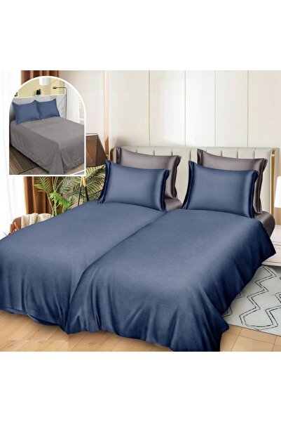 CumparaMisim Duvet Cover Set with 2 sheets for duvet, 7 pieces, Superior Sati...