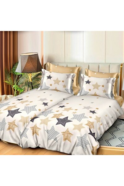 CumparaMisim Lenjerie de pat cu 2 cearsafuri pt. pilota, 7 piese, Bumbac Sati...