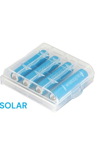 PANASONIC Set of 4 Solar Lamp Batteries AAA, HR03, Ni-Mh, 550 mAh, Eneloop