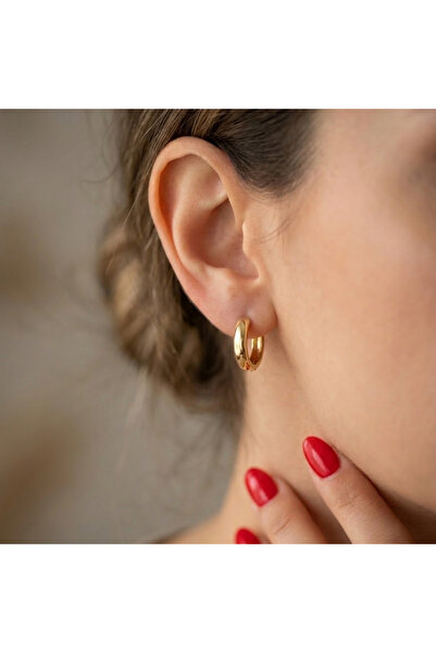 Madame Deco & Takı Madame Gold Thin Minimal Hoop Earrings – Elegant Everyday ...