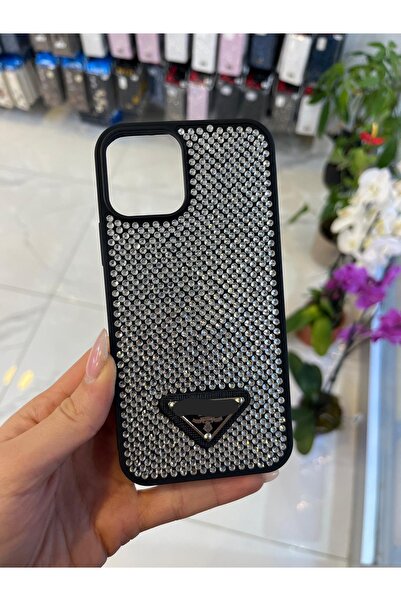 ZB Aksesuarda Moda iPhone 15 Plus Compatible Luxury Full Stone Branded Case