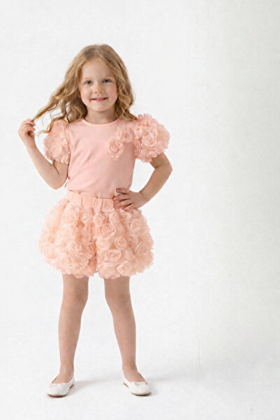 İray Κοριτσίστικο Σετ Σορτς με Λεπτομέρειες Τριαντάφυλλο – Ειδικό Σχέδιο Νέας...