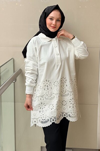 FUAT GÜRSEN Fuat Gürşen Güpürlü Tunik