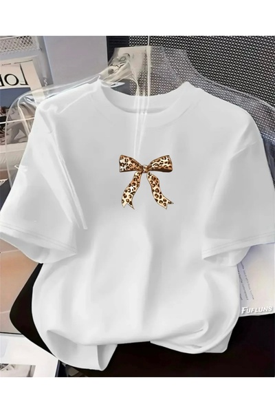 FUFLUNS ΜΠΛΟΥΖΑΚΙ OVERSIZE ΜΕ ΣΤΑΜΠΑ ΛΕΟΠΑΡΔΑΛΗΣ ΚΑΙ ΚΟΡΔΕΛΑ, UNISEX, ΓΥΝΑΙΚΕ...