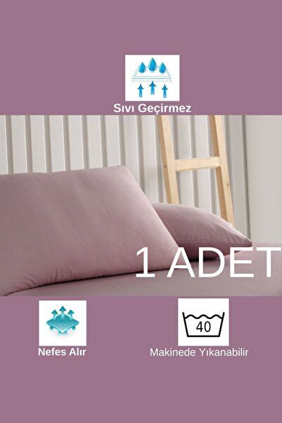 sevilya Powder Colored Micro Zipper Waterproof Liquid Proof Pillow Mattress P...