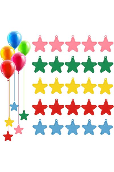 Auidy_6TXD Пакет от 25 тежести за балони, тежест за балони със звезди, тежест...
