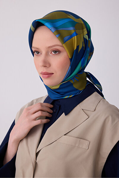 Belli Floral Pattern Silk Twill Scarf - 2026 Spring-Summer (t) 4303-80