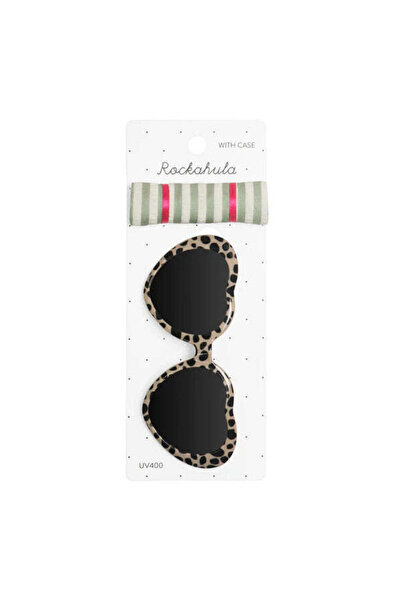 PETIT-ATELlER Kids Round Sunglasses Leopard Animal Print Frame UV400 With Fab...