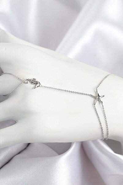 Inure Jewelry Brass Zircon Stone Sea Horse and Star Model Silver Color Shahmeran