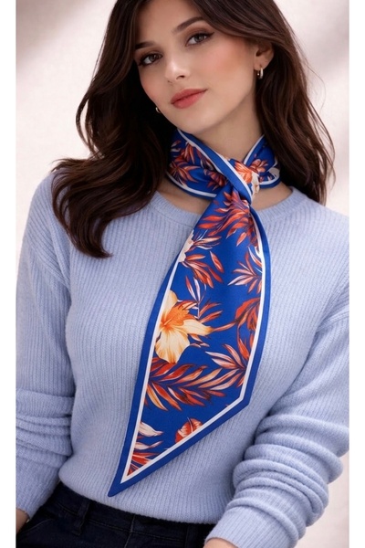 Mavi Masal Tropical Summer Women's Design Scarf 48 cm