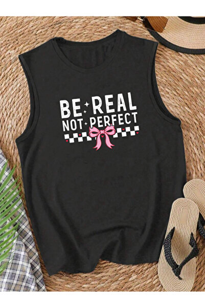 SUNFREE Slogan Ribbon Printed Women's Crew Neck Cotton Sleeveless Summer Tank...