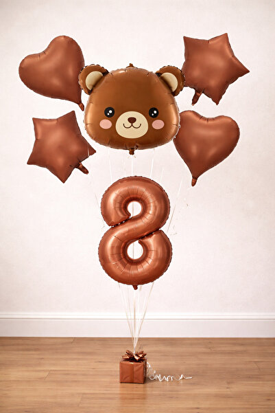 Balonsan -8- Age Retro Chocolate Balloon Set