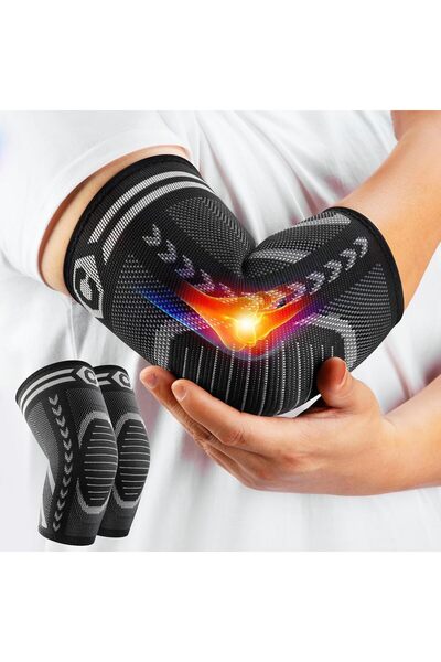 CAMBIVO Υποστήριξη αγκώνα 2 τεμαχίων για άνδρες και γυναίκες, επίδεσμος αγκών...