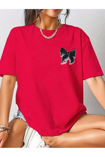 FUFLUNS TRICOU UNISEX CU GULER ROTUND, CU IMPRIMEU PANGILĂ NEAGRĂ, MĂRIME MAR...