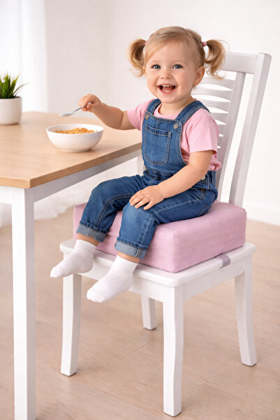 mc.pierobaby Chair Booster 10 cm Cushion High Chair Booster Cushion Pink 34X3...