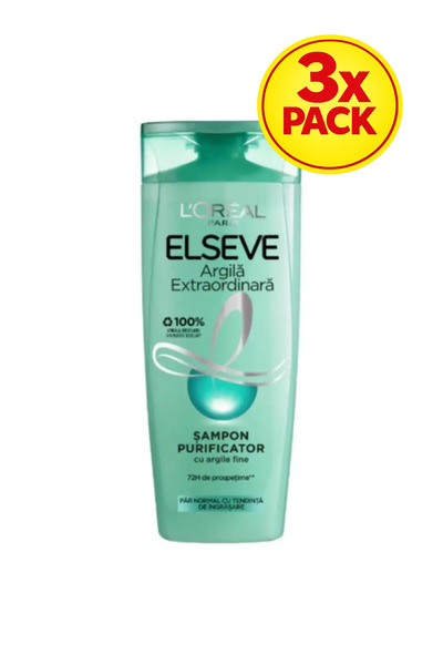 L'Oreal Paris 3x PACK Shampoo for Normal Hair with a Tendency to Greasy, Else...