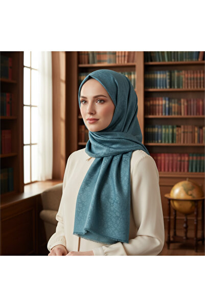 Bonjela Jacquard Floral Print Scarf – Lightweight , Non-Slip , Modern Hijab S...