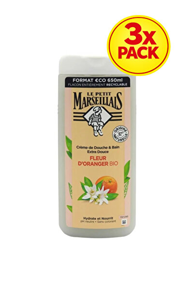LE PETIT MARSEILIALS 3x PACK LE PETIT MARSEILLAIS GEL DUS 650ML BIO FLORI POR...