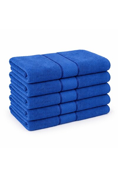 CumparaMisim Set of 5 medium towels 50x90cm, 100% Pakistani Cotton , 400g, Li...