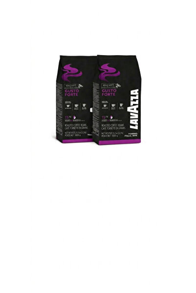 LavAzza Set of 2 Expert Gusto Forte Coffee Beans, 2kg (2 x 1kg), Intensity 13