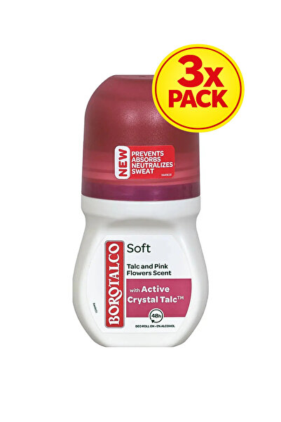Borotalco 3x PACK Soft 50ml deo roll-on