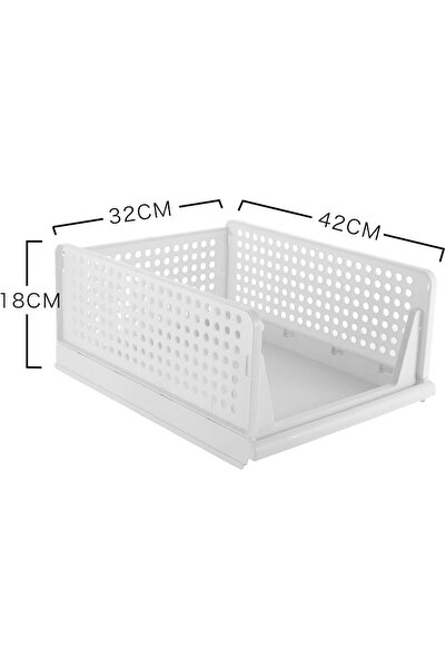 Roomlyne 1 Pack Folding Closet Organizers Storage Box, Stackable Storage Bins...