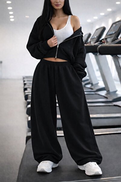 BSBSPOR Baggy Spor Rahat Kalıp Lastikli Düz Paça Kolay Kombinlenebilir Model ...