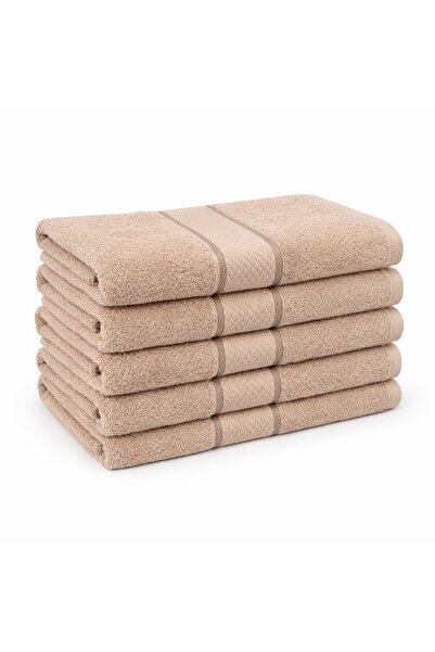 CumparaMisim Set of 5 medium towels 50x90cm, 100% Pakistani Cotton , 400g, Li...