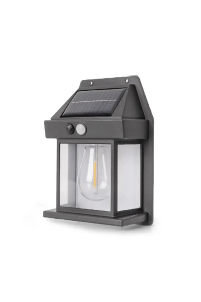 lumixauto Set 4 Solar Wall/Fence Lamp with Motion Sensor