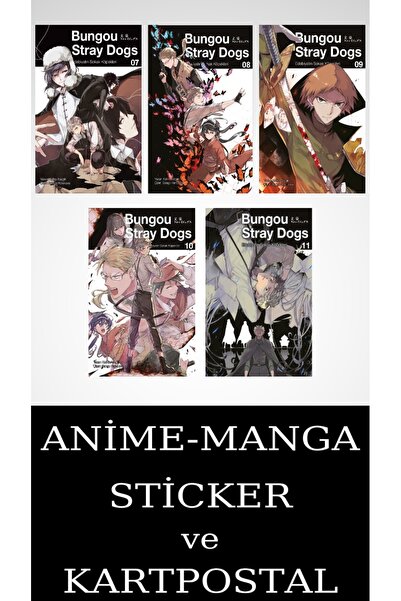 Gerekli Şeyler Yayıncılık Bungou Stray Dogs 7-8-9-10-11 Manga Seti (5 KİTAP) ...