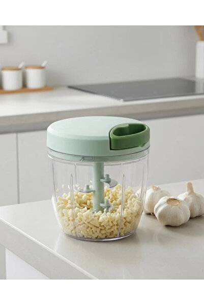 teknoparkx أداة مطبخ يدوية لتقطيع الخضروات بـ 5 شفرات مع حبل روندو