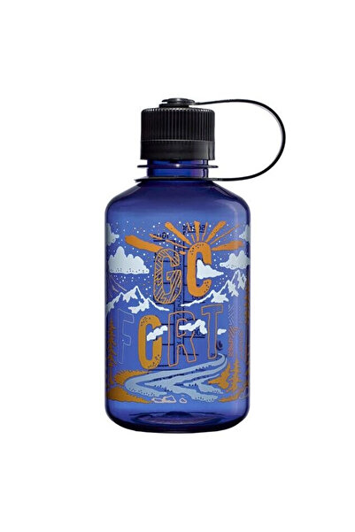 NALGENE قارورة مياه تريتان سعة 16 أونصة، 0.5 لتر، لون أزرق داكن، جو فورت 6820...