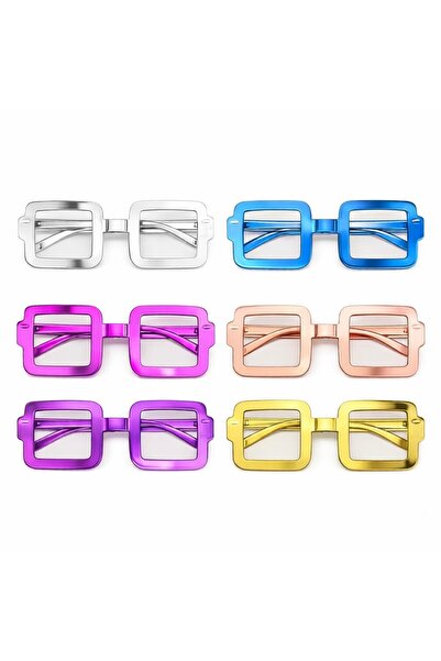 Skygo Square Shaped Party Glasses Set of 12 - 6 Colors (Without Glass)
