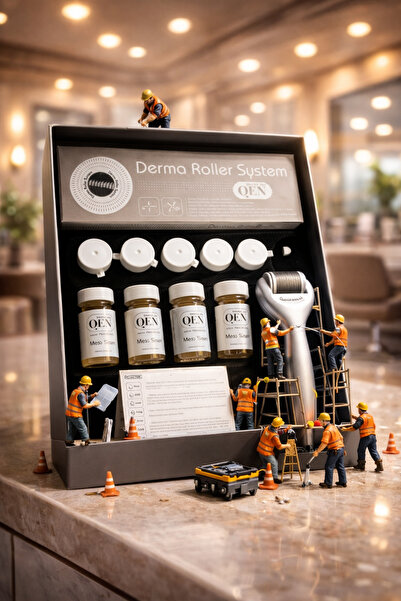 MUST DE QEN Meso Hair Serum Therapy Set – Anti-Hair Loss Serum & Derma Roller...