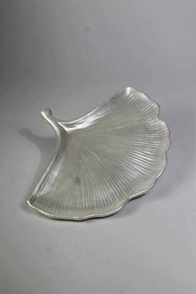 Lusora Design Μεταλλικό Διακοσμητικό Πιάτο με Φύλλα Γκίνγκο |   Κηροθήκη, Πια...