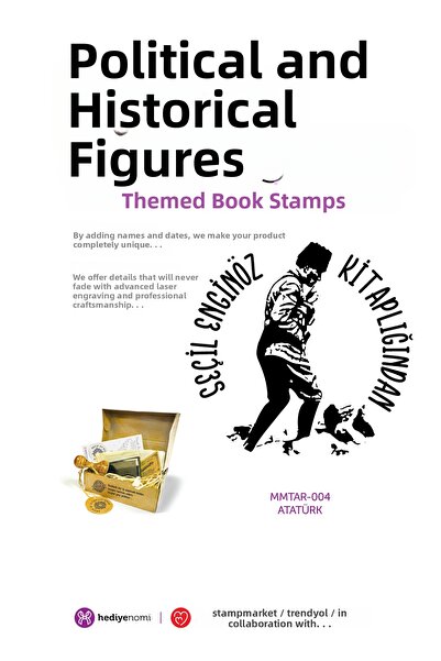 HEDİYENOMİ MühürMarket > ختم كتاب أتاتورك السياسي والتاريخي - Ex-libris - ختم...
