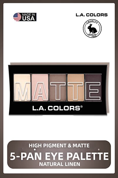 L.A Colors 5 Color Matte Eyeshadow - Highly Pigmented, Non-Caking Matte Eyesh...