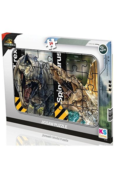 Ks Games لغز إطاري للأولاد من 24 قطعة من سلسلة جوراسيك وورلد ريبيرث - JW704 -...