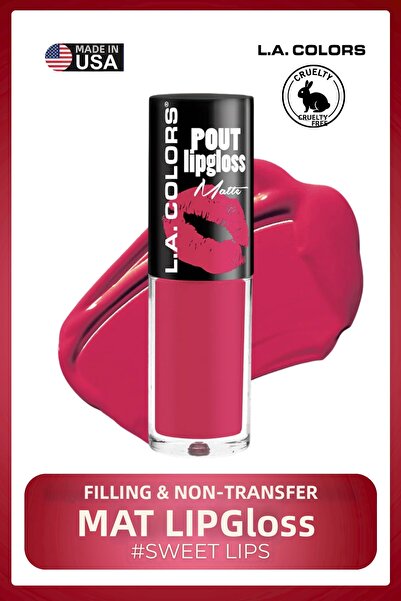 L.A Colors Pout Matte Lipgloss - Plumping & Smudge-Proof Matte Lipstick # Clg...
