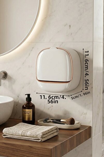 Myend Διακοσμητική θήκη σαπουνιού νέας γενιάς, κουτί στερεού σαπουνιού με καπ...