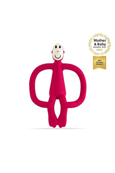 Matchstick Monkey Silicone Teether/ Monkey (Red)