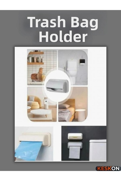 Keskon حاوية أكياس القمامة - جهاز تنظيم أكياس القمامة اللاصقة