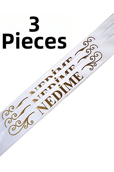hemdemhediyelik White Bridesmaid Ribbon Bridesmaid Oversleeve Ribbon Henna Ni...