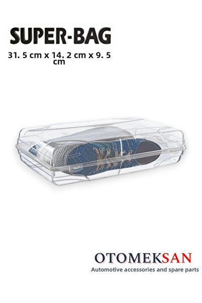 Otomeksan Otomotiv Aksesuar ve Hırdavat صندوق أحذية شفاف قابل للتكديس مع غطاء...