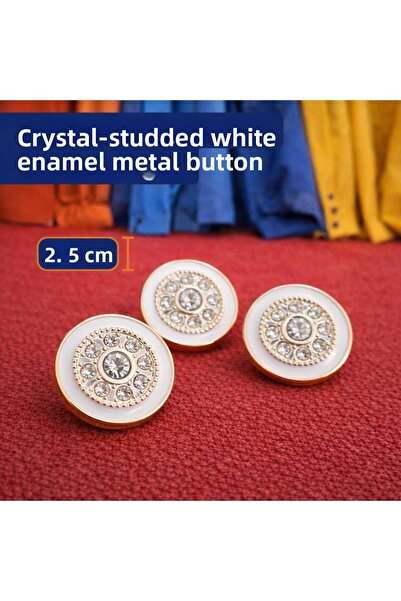 beyna aksesuar ΚΡΥΣΤΑΛΛΙΝΗ ΠΕΤΡΑ ΛΕΥΚΗ ΜΙΝΕΛΙΑ ΧΡΥΣΟ ΜΕΤΑΛΛΙΖΕΜΕΝΟ ΚΟΥΜΠΙ 2,5...