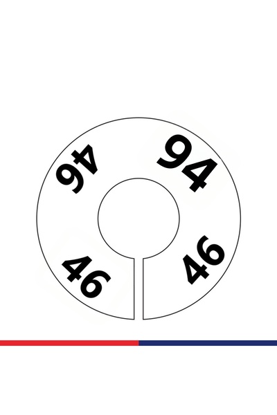 JokeyAmbalaj Back/Front Printed Warehouse-Stock Size Marker (46)